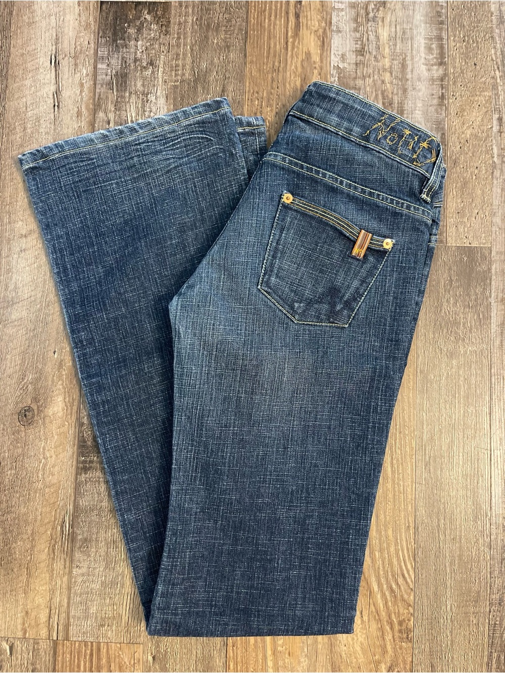 Notify Women’s Dark Blue Boot Cut Jeans - Classic Denim, Made in Italy, 27